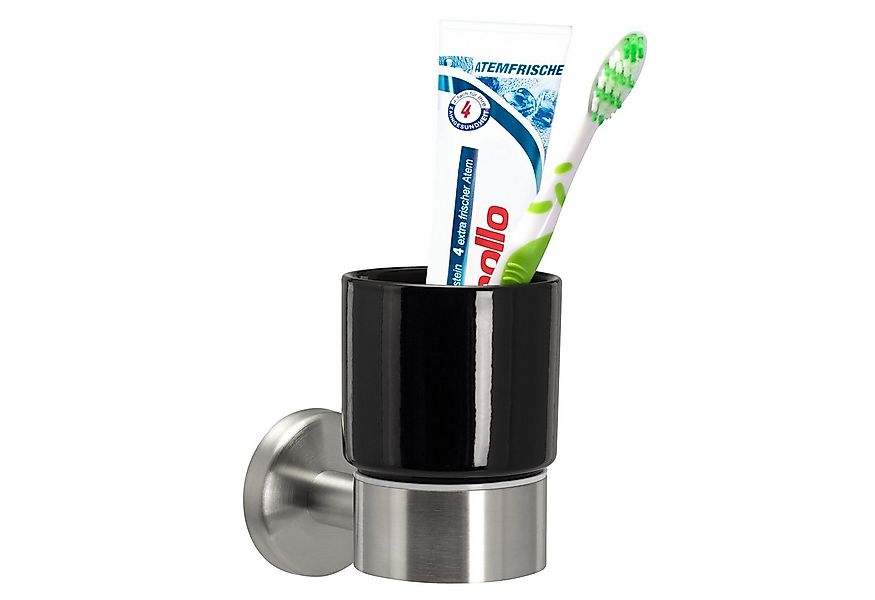 bremermann Zahnputzbecher Bad-Serie PIAZZA - Becherhalter aus Keramik und E günstig online kaufen