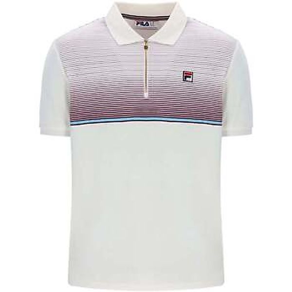 Fila  Poloshirt Paco Zip Stripe Velour Polo Shirt Gardenia/Fig/Milky Blue günstig online kaufen
