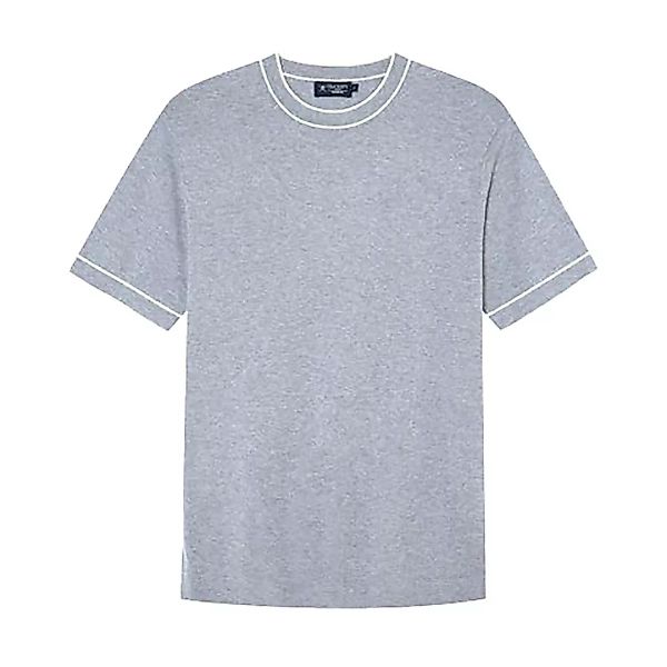 Hackett Knitted Cotton&silk Kurzärmeliges T-shirt M Grey Marl günstig online kaufen
