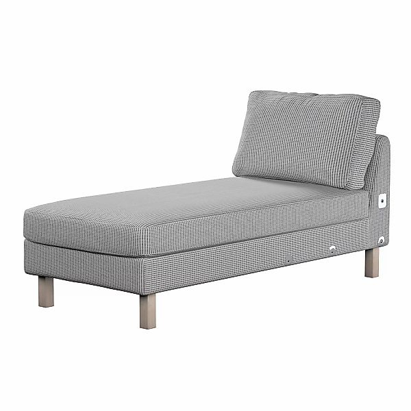 Bezug für Karlstad Recamiere Zustellsofa, kurz, schwarz-beige, Bezug für Ka günstig online kaufen