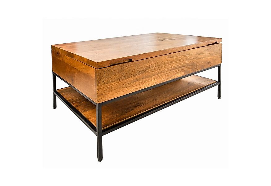 riess-ambiente Couchtisch FACTORY LIFTUP 80cm natur, Wohnzimmer · Massivhol günstig online kaufen