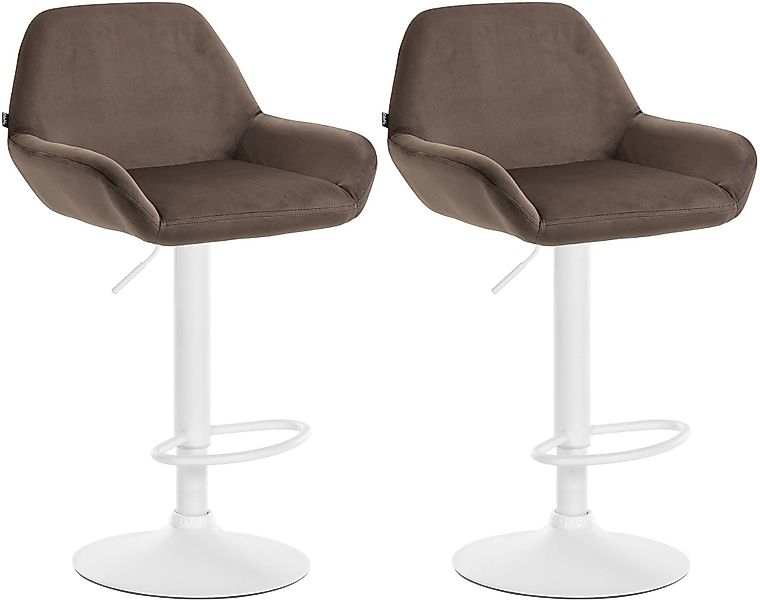 CLP Barhocker Braga Samt (2er Set, günstig online kaufen