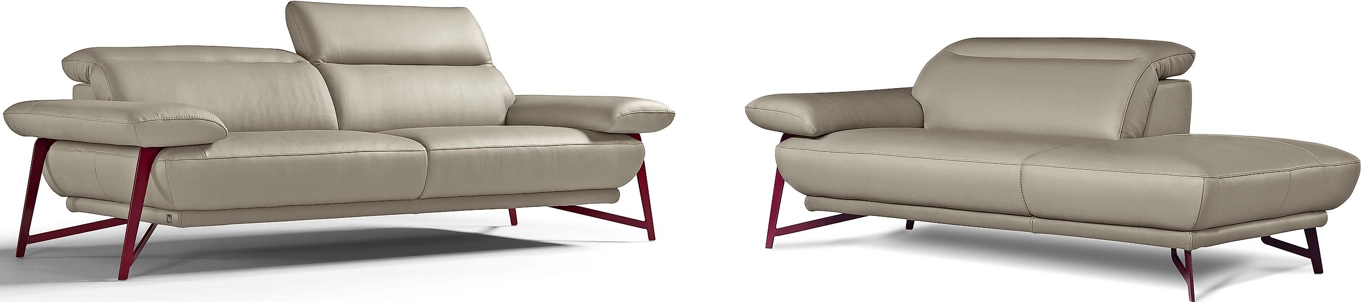 Egoitaliano Sofa »Anais, Design mit hohem Sitzkomfort, Fußfarbe schattengra günstig online kaufen