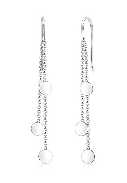 Elli Paar Ohrhänger Ohrhänger Geo Kreis Plättchen Trend 925 Sterling Silber günstig online kaufen