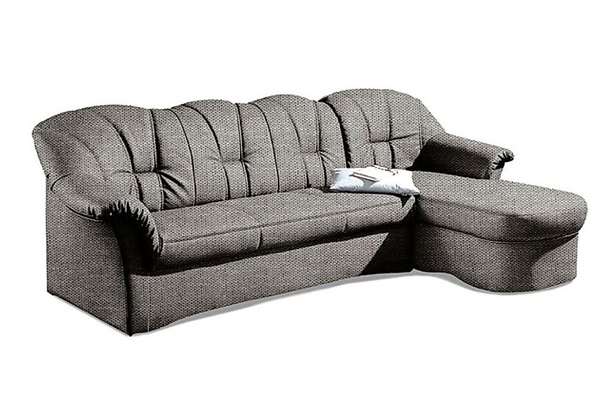 DOMO collection Ecksofa »Papenburg, zeitlose Rückensteppung, elegante Forme günstig online kaufen