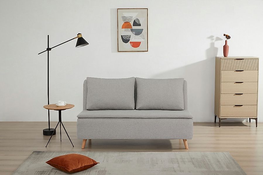 OTTO home 2-Sitzer AINSLEY 140 cm, Schlafsofa, Verstellbare Rückenlehne und günstig online kaufen