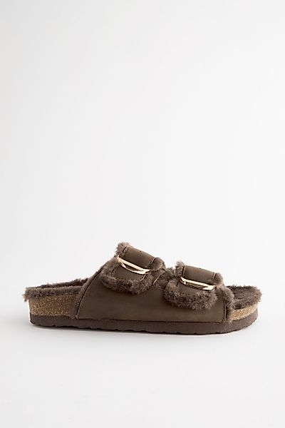 Next Forever Comfort® Sandalen mit Kunstfell, günstig online kaufen