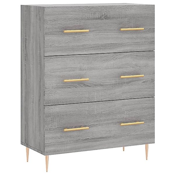 vidaXL Sideboard Grau Sonoma 69,5x34x90 cm Holzwerkstoff 827842 günstig online kaufen