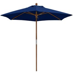 anndora-sonnenschirm Sonnenschirm 2,1m Balkonschirm Landhausschirm rund, günstig online kaufen