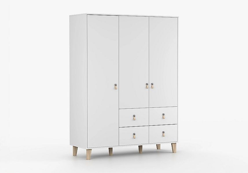 imoebel24 Drehtürenschrank FIGO 19 150 cm - Weiss günstig online kaufen