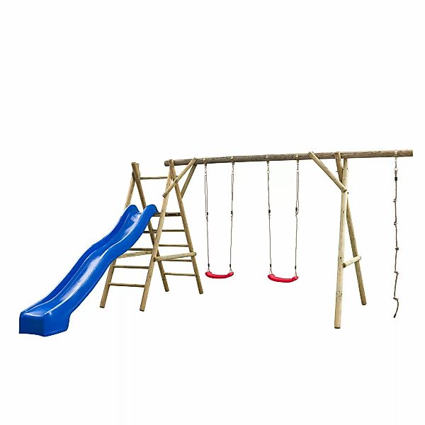 SwingKing Doppel-Schaukel Noortje mit Rutsche 220 cm x 450 cm x 375 cm günstig online kaufen