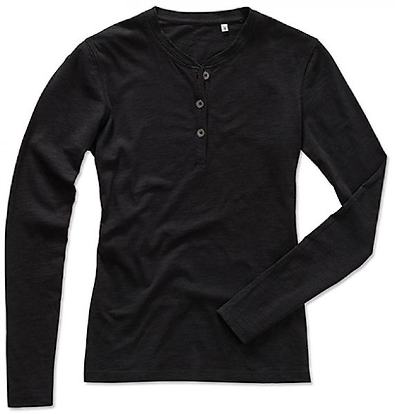 Stedman Langarm-Poloshirt Damen Sharon Henley Long günstig online kaufen
