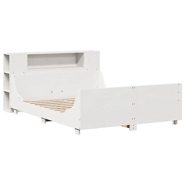 vidaXL Massivholzbett ohne Matratze Weiß 150x200 cm Kiefernholz 3323765 günstig online kaufen