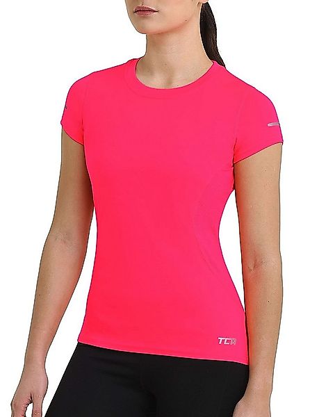 TCA Trainingsshirt Damen Atomic Kurzarm T-Shirt Quickdry - Rosa (UPF 50) (1 günstig online kaufen