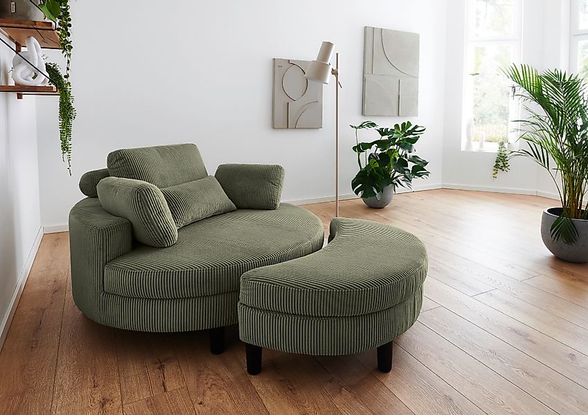 ATLANTIC home collection Loveseat »Ravi, B: 114 cm« XXL- Sessel, mit Staura günstig online kaufen