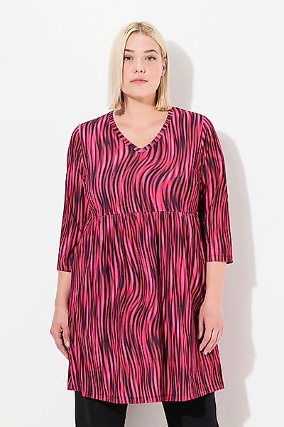 Ulla Popken Longshirt Longshirt A-Linie Print günstig online kaufen