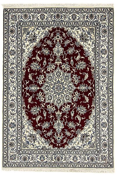 morgenland Orientteppich »Perser - Nain - 238 x 165 cm - dunkelrot«, rechte günstig online kaufen