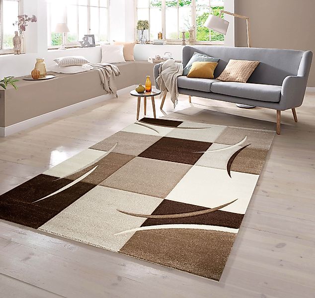 TeppichHome24 Teppich Designer Teppich mit Konturenschnitt günstig online kaufen