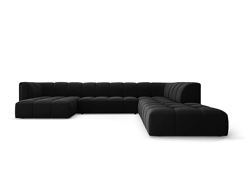 Milo Casa | Panorama-Ecksofa Francesca Samt rechts 7-Sitzer günstig online kaufen