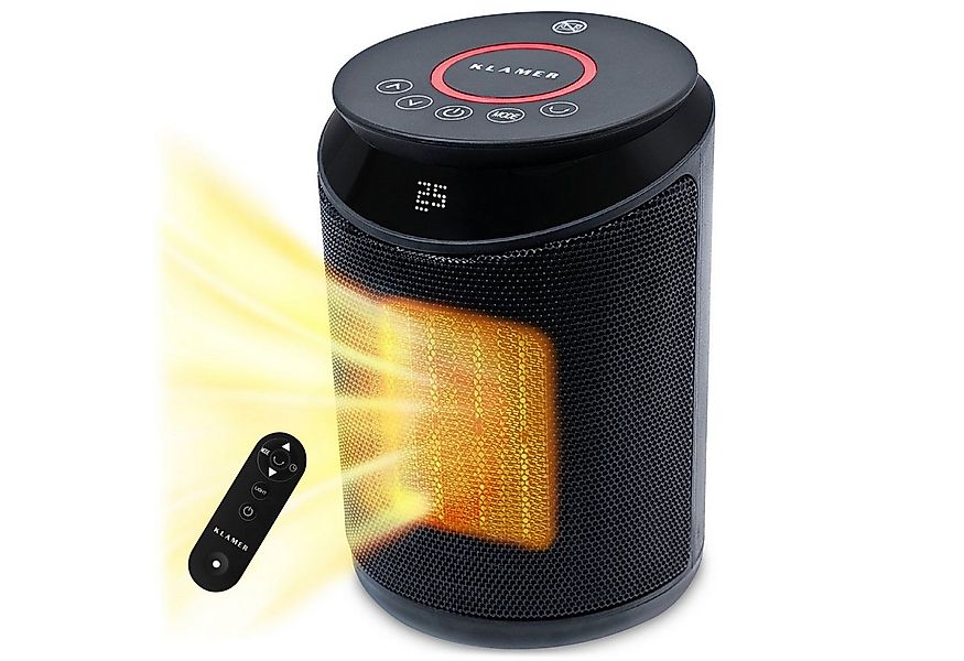 KLAMER Heizlüfter 2000 W, PTC Keramik Heizlüfter energiesparend, 3 Heizstuf günstig online kaufen