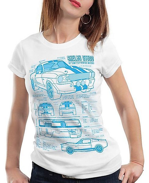 style3 T-Shirt GT500 Eleanor mustang muscle car bullit shelby pony ford mc günstig online kaufen