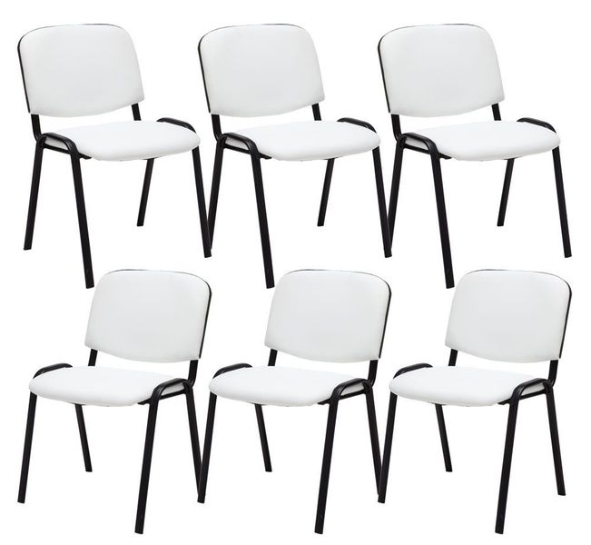 CLP Besucherstuhl Ken Kunstleder (6er Set), günstig online kaufen