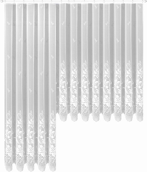 Weckbrodt Gardine "Wismar" Kräuselband 1 Stk. tlg. Jacquard, strukturiert, günstig online kaufen