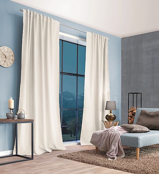 HOME WOHNIDEEN Gardine "PELLU" Multifunktionsband 1 Stk. tlg. THERMOCHENILL günstig online kaufen