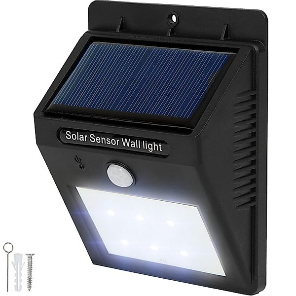 tectake LED Gartenstrahler Solarlampe mit Bewegungsmelder, Bewegungsmelder, günstig online kaufen