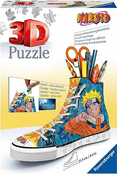 Ravensburger 3D-Puzzle Sneaker Naruto, 108 Puzzleteile, Made in Europe günstig online kaufen
