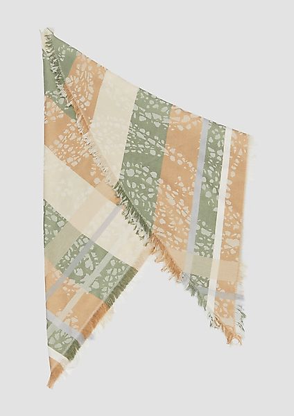 s.Oliver Halstuch Jacquard-Schal mit abstraktem Paisleymuster, günstig online kaufen