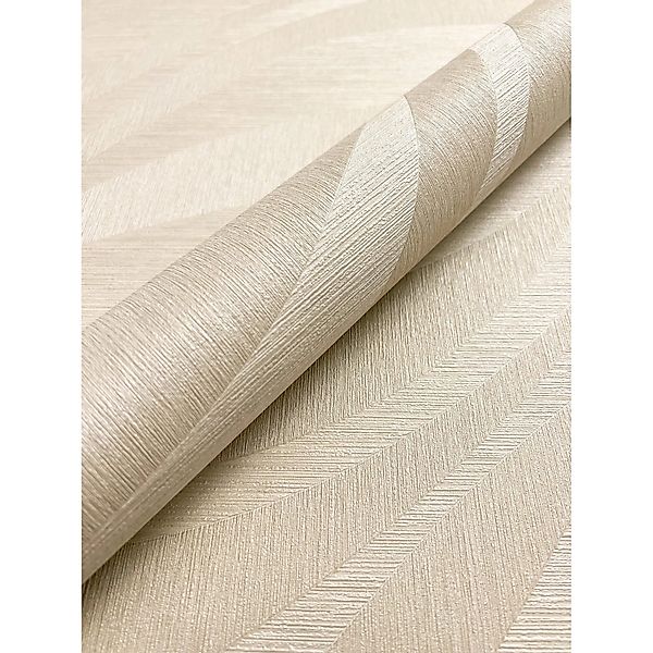 Newroom Vliestapete Sirius Beige Wellen Glamour FSC® günstig online kaufen