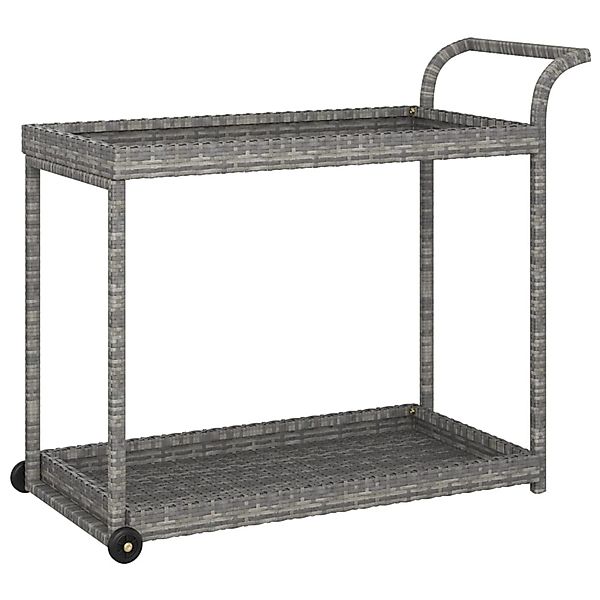 vidaXL Küchenwagen Barwagen Grau 100x45x83 cm günstig online kaufen