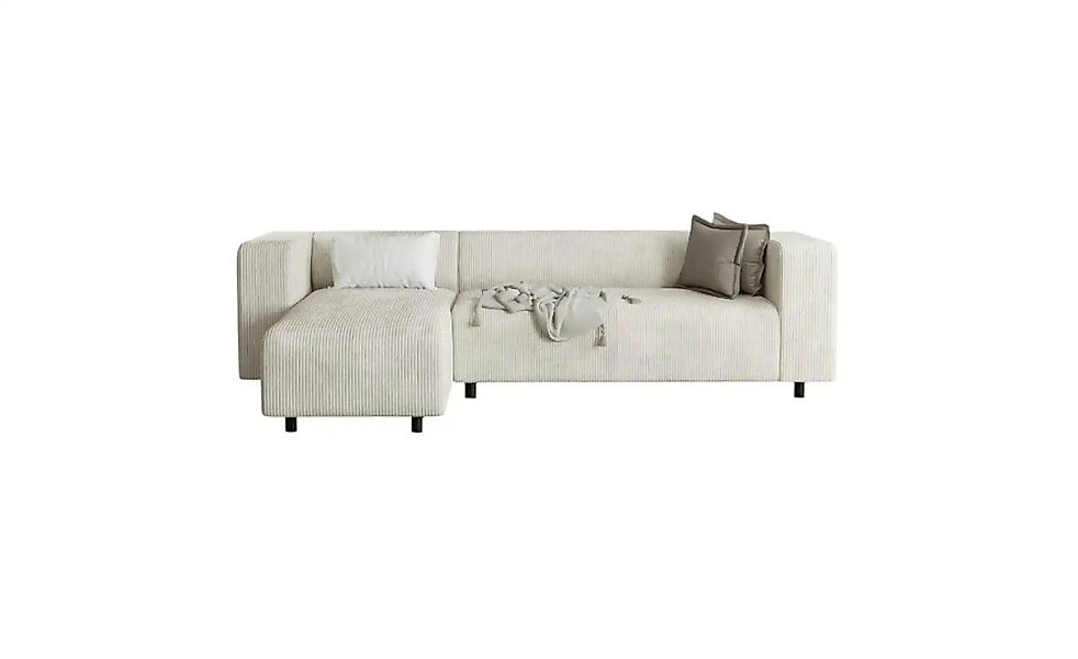 S-STYLE Ecksofa  Oskar ¦ beige ¦ Maße (cm): B: 240 H: 65 Polstermöbel > Sof günstig online kaufen
