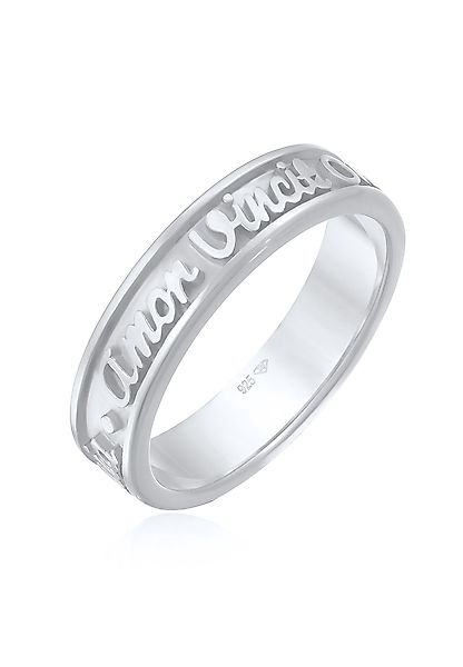 Elli Fingerring Bandring Worte Amor Vincit günstig online kaufen
