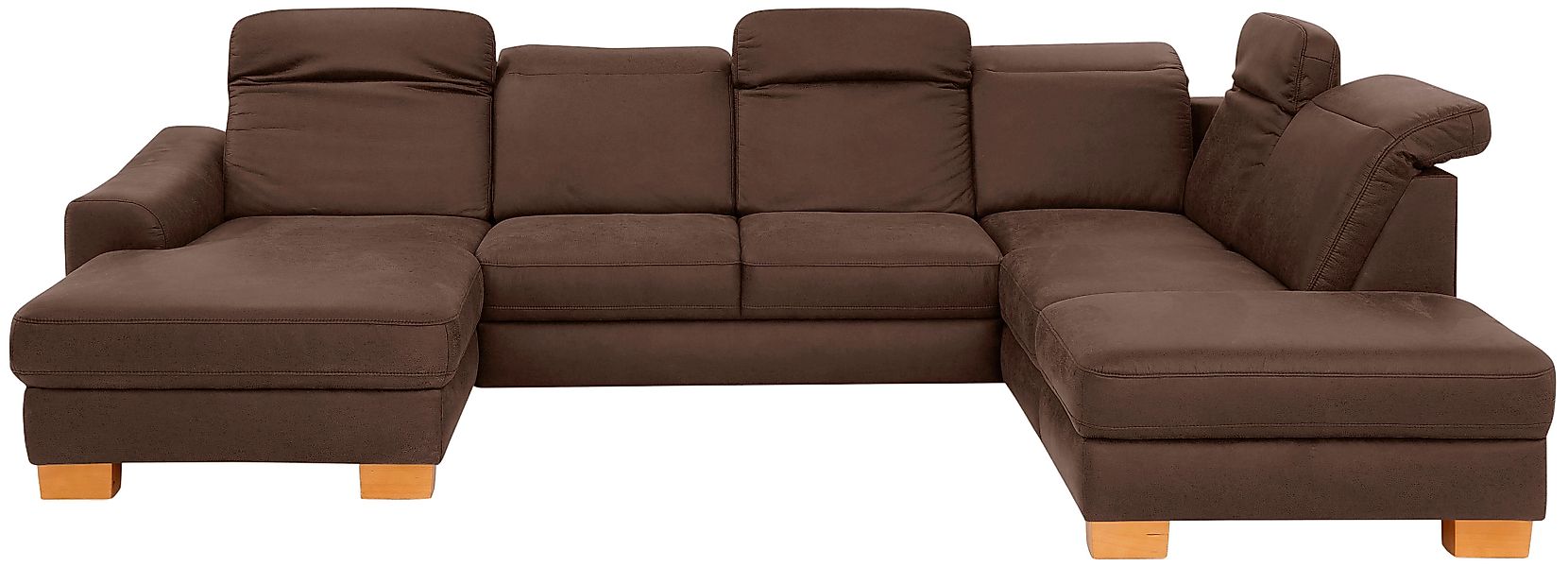 Home affaire Wohnlandschaft »Dundee U-Form« wahlweise mit Kopfteilverstellu günstig online kaufen