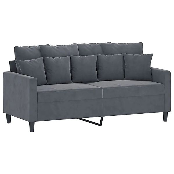 vidaXL 2-Sitzer-Sofa Dunkelgrau 140 cm Samt 359304 günstig online kaufen
