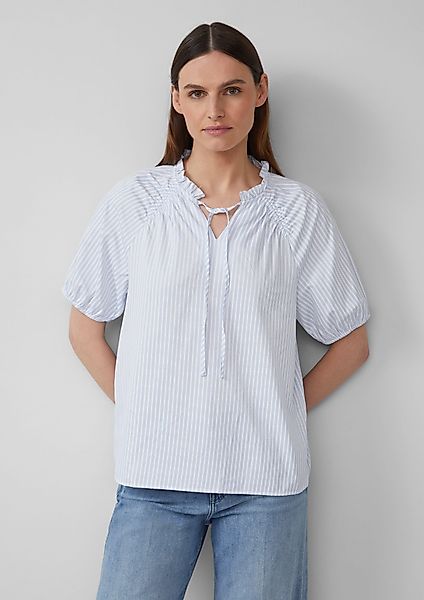 s.Oliver Kurzarmbluse Bluse im Relaxed Fit günstig online kaufen