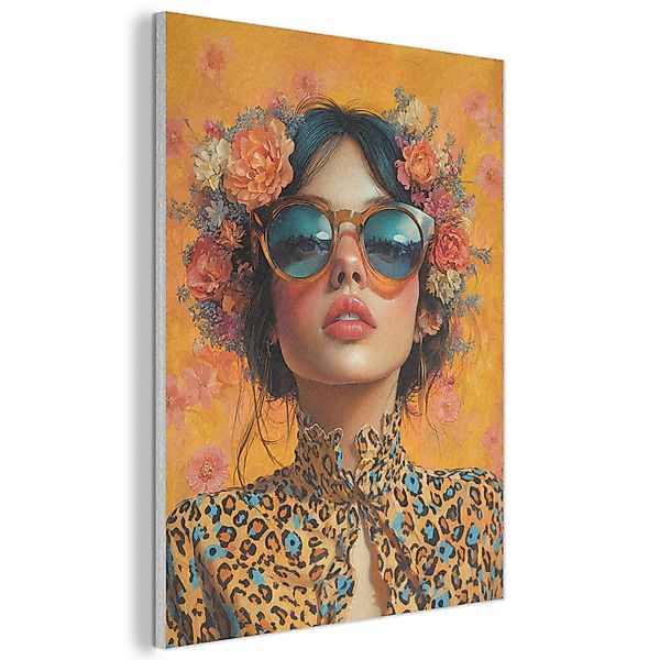 MuchoWow Gemälde Frau - Blumen - günstig online kaufen