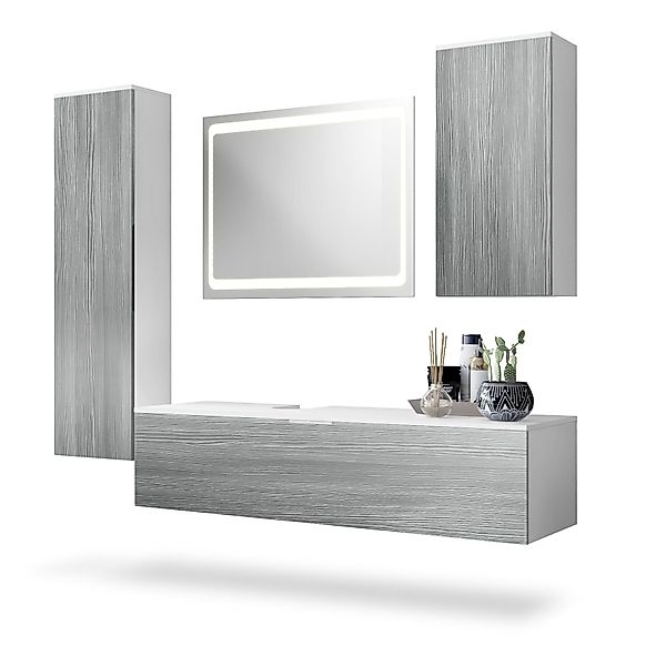 Vladon Badmöbel-Set Beach, (Badezimmer-Set mit 2 günstig online kaufen