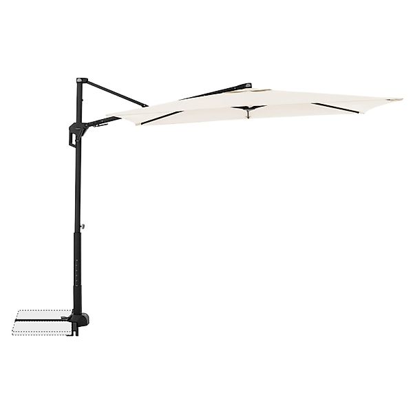 Doppler Ampelschirm 245 cm x 135 cm Natur mit Kurbelmechanik günstig online kaufen