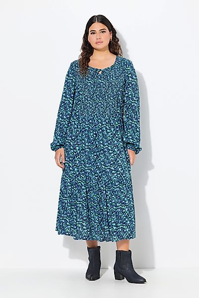 Ulla Popken Midikleid Midikleid Blüten A-Linie günstig online kaufen