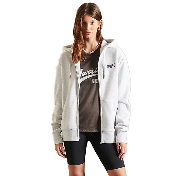 Superdry Loose Fit Ol Classic Sweatshirt Mit Reißverschluss L Ice Marl günstig online kaufen