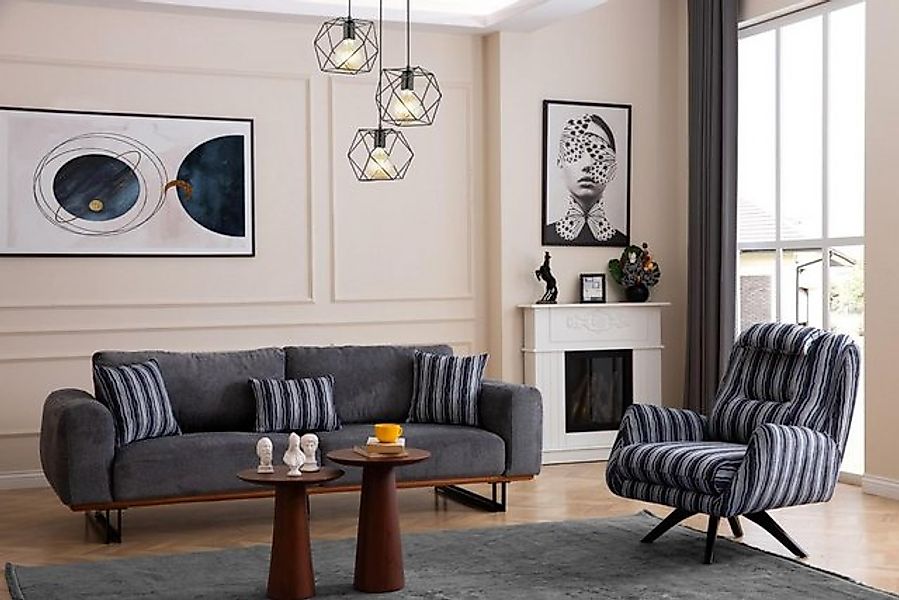 Xlmoebel Sofa Designer-Sofagarnitur-Set für das Wohnzimmer mit 4-Sitzer-Sof günstig online kaufen