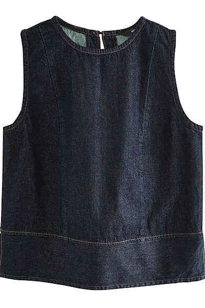 Next Jeanshemd Rundhals-Jeansoberteil für die vollere günstig online kaufen