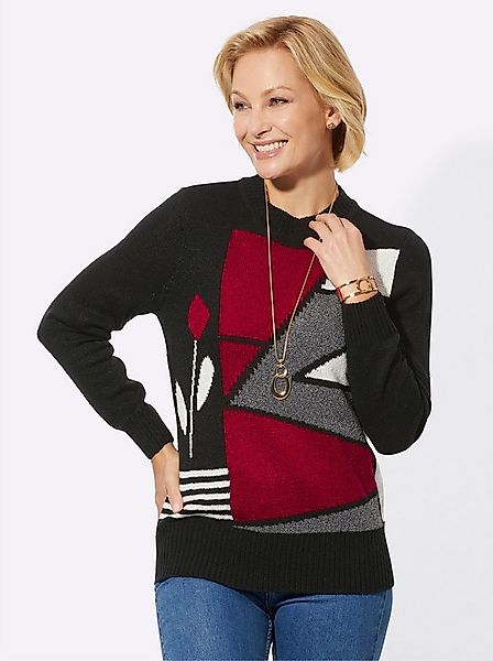 Witt Strickpullover Rundhals-Pullover Langarm Intarsien, Jersey günstig online kaufen