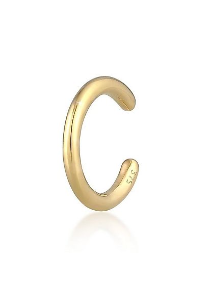 Elli Premium Single-Ohrhaken Earcuff Ohrklemme Basic Trend 375 Gelbgold günstig online kaufen