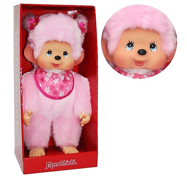 Monchhichi Plüschfigur Kirschblüten-Mädchen 45 cm Monchhichi Puppe Pink ros günstig online kaufen