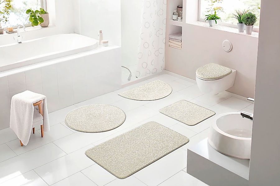 Grund Badematte "Melos, Badvorleger, Badezimmer Teppich, sehr weich" Höhe 2 günstig online kaufen