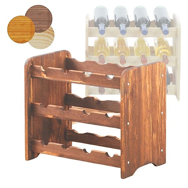 Modo24 Weinregal RW31 Flaschenregal aus Holz günstig online kaufen